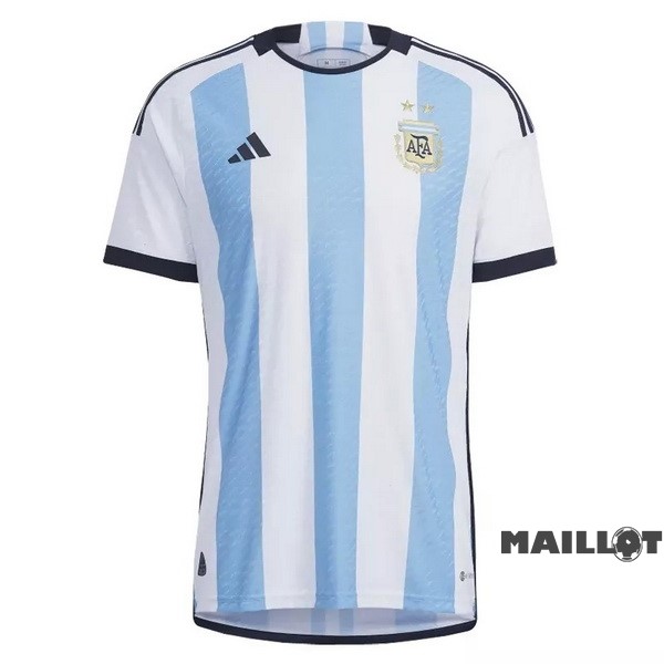 Foot Maillot Pas Cher Thailande Domicile Joueurs Maillot Argentine 2022 Bleu Blanc