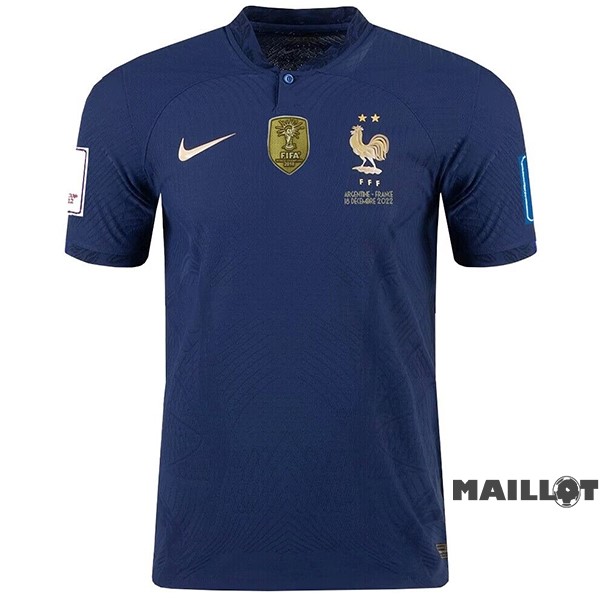 Foot Maillot Pas Cher Thailande Domicile Joueurs Maillot France Finales 2022 Bleu Marine