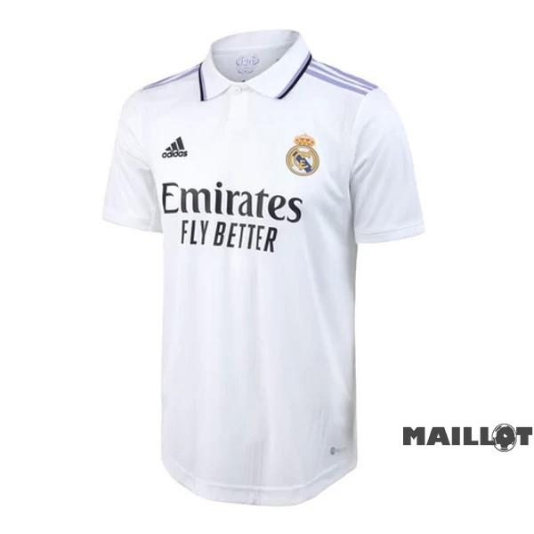 Foot Maillot Pas Cher Thailande Domicile Joueurs Maillot Real Madrid 2022 2023 Blanc