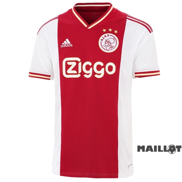 Foot Maillot Pas Cher Thailande Domicile Maillot Ajax 2022 2023 Rouge Blanc