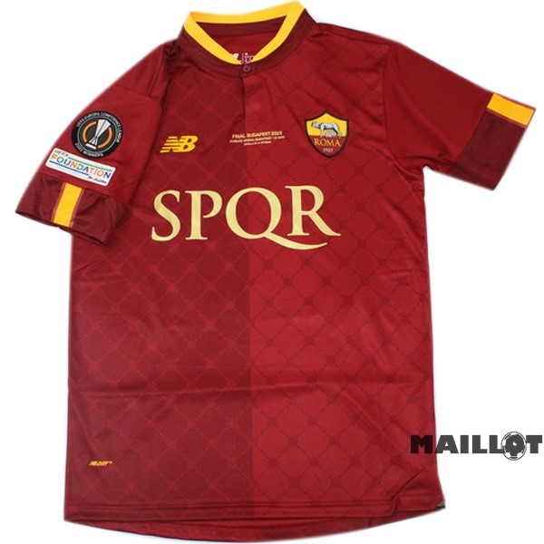 Foot Maillot Pas Cher Thailande Domicile Maillot As Roma Europa League Finals 2022 2023 Rouge