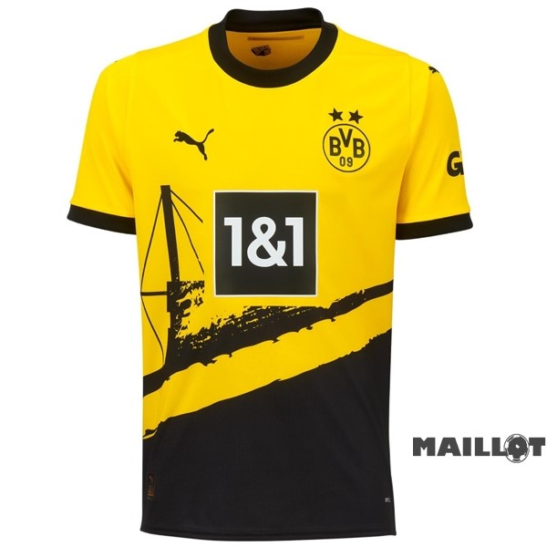 Foot Maillot Pas Cher Thailande Domicile Maillot Borussia Dortmund 2023 2024 Jaune