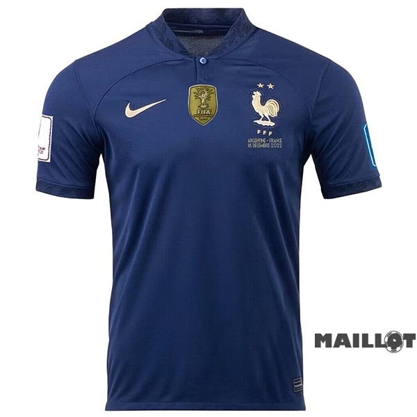 Foot Maillot Pas Cher Thailande Domicile Maillot France Finales 2022 Bleu Marine