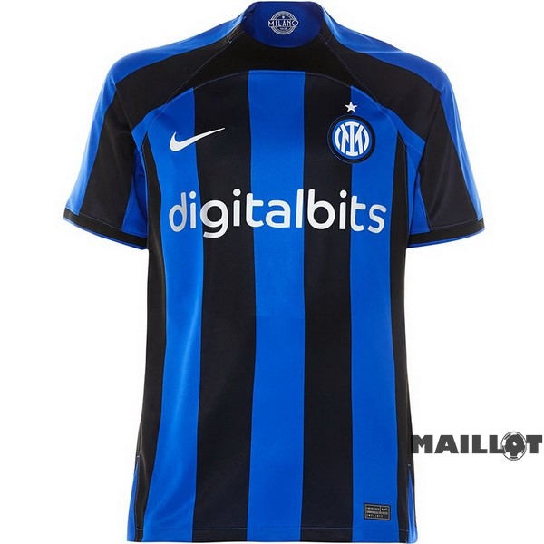 Foot Maillot Pas Cher Thailande Domicile Maillot Inter Milán 2022 2023 Bleu