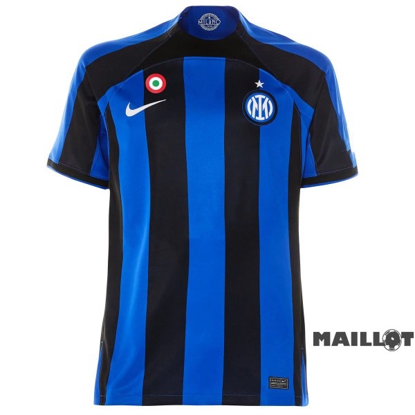 Foot Maillot Pas Cher Thailande Domicile Maillot Inter Milán 2022 2023 I Bleu