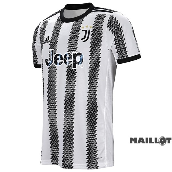 Foot Maillot Pas Cher Thailande Domicile Maillot Juventus 2022 2023 Blanc Noir