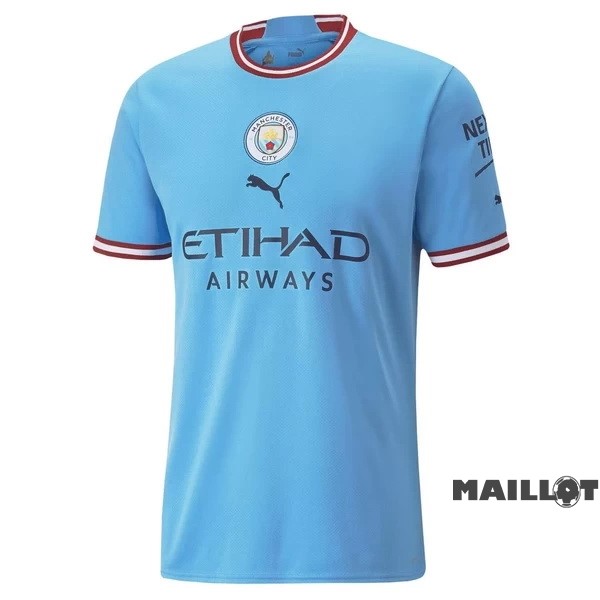 Foot Maillot Pas Cher Thailande Domicile Maillot Manchester City 2022 2023 Bleu