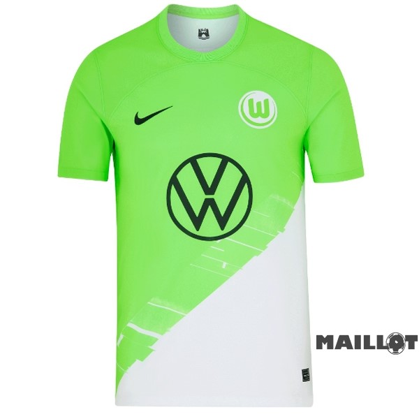 Foot Maillot Pas Cher Thailande Domicile Maillot Wolfsburgo 2023 2024 Vert