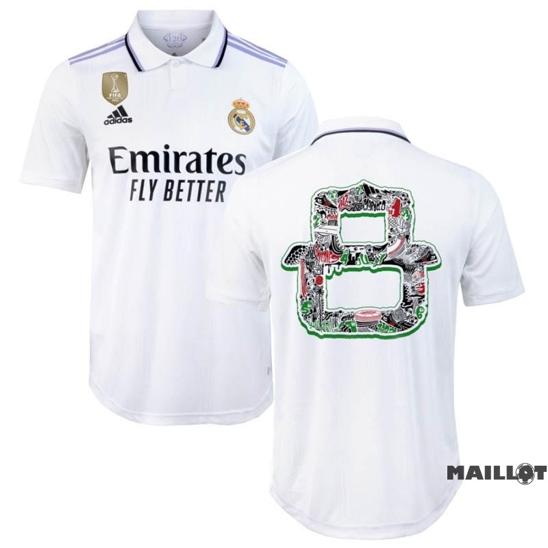 Foot Maillot Pas Cher Thailande Domicile Spécial Maillot Real Madrid 2022 2023 Blanc