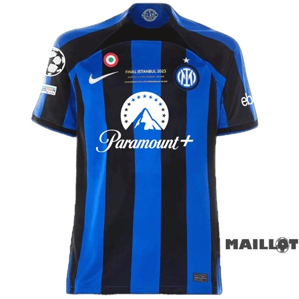 Foot Maillot Pas Cher Thailande Domicile UEFA Champions League Finals Maillot Inter Milán 2022 2023 Bleu