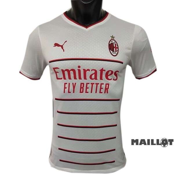 Foot Maillot Pas Cher Thailande Exterieur Joueurs Maillot AC Milan 2022 2023 Blanc