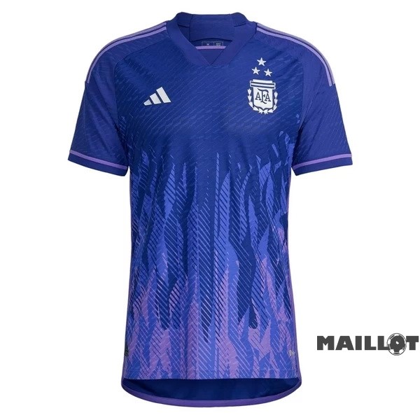 Foot Maillot Pas Cher Thailande Exterieur Joueurs Maillot Argentine 3 Stars 2022 Purpura