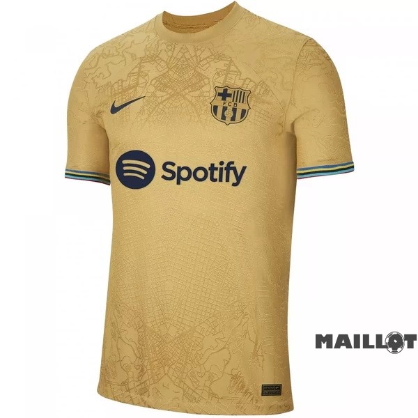 Foot Maillot Pas Cher Thailande Exterieur Joueurs Maillot Barcelona 2022 2023 Jaune