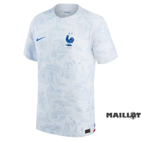 Foot Maillot Pas Cher Thailande Exterieur Joueurs Maillot France 2022 Blanc