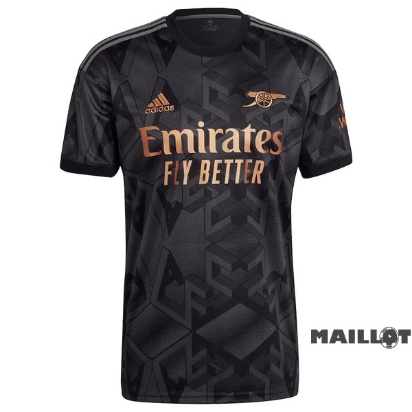 Foot Maillot Pas Cher Thailande Exterieur Maillot Arsenal 2022 2023 Noir