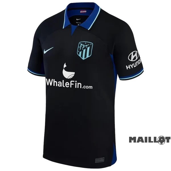 Foot Maillot Pas Cher Thailande Exterieur Maillot Atlético Madrid 2022 2023 Noir