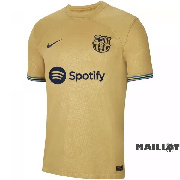 Foot Maillot Pas Cher Thailande Exterieur Maillot Barcelona 2022 2023 Jaune