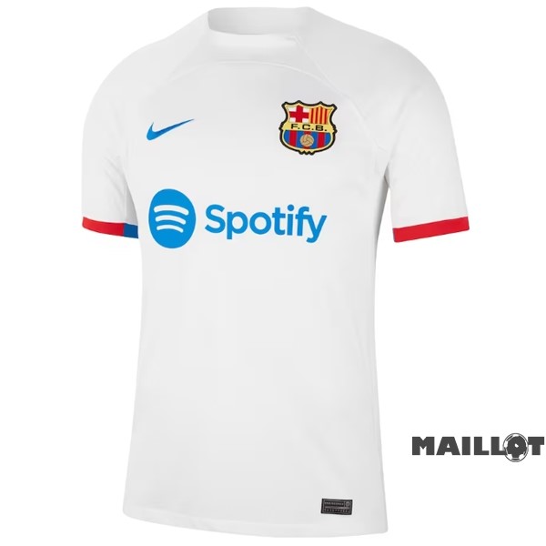 Foot Maillot Pas Cher Thailande Exterieur Maillot Barcelona 2023 2024 Blanc