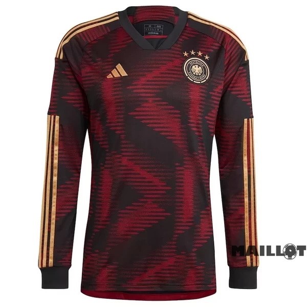 Foot Maillot Pas Cher Thailande Exterieur Manches Longues Allemagne 2022 Rouge