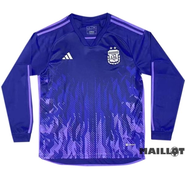 Foot Maillot Pas Cher Thailande Exterieur Manches Longues Argentine 2022 Purpura