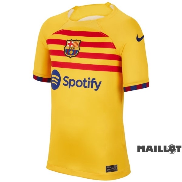 Foot Maillot Pas Cher Thailande Fourth Maillot Barcelona 2022 2023 Jaune