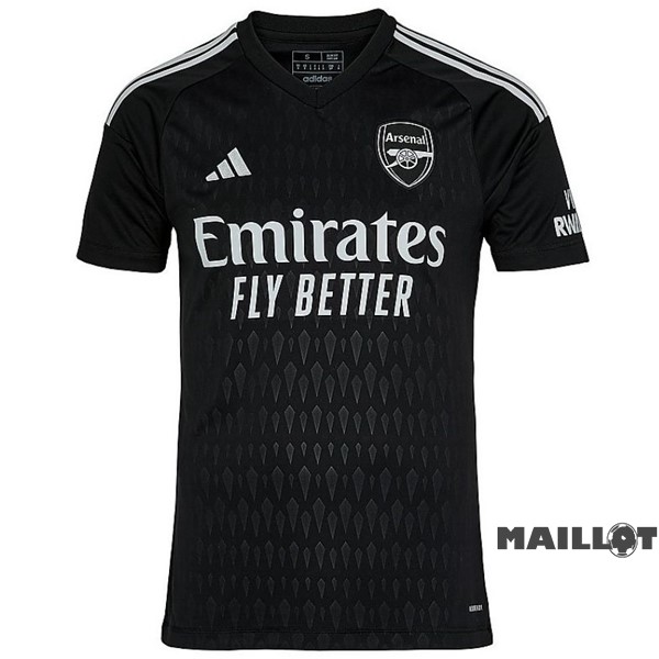 Foot Maillot Pas Cher Thailande Gardien Maillot Arsenal 2023 2024 Noir