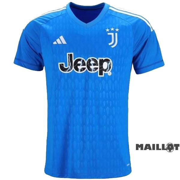 Foot Maillot Pas Cher Thailande Gardien Maillot Juventus 2023 2024 Bleu