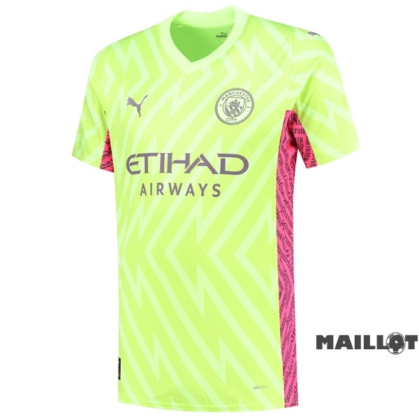 Foot Maillot Pas Cher Thailande Gardien Maillot Manchester City 2023 2024 Jaune