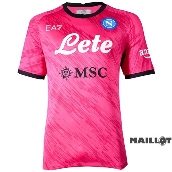 Foot Maillot Pas Cher Thailande Gardien Maillot Napoli 2022 2023 Rose