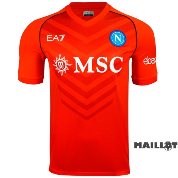 Foot Maillot Pas Cher Thailande Gardien Maillot Napoli 2023 2024 Orange