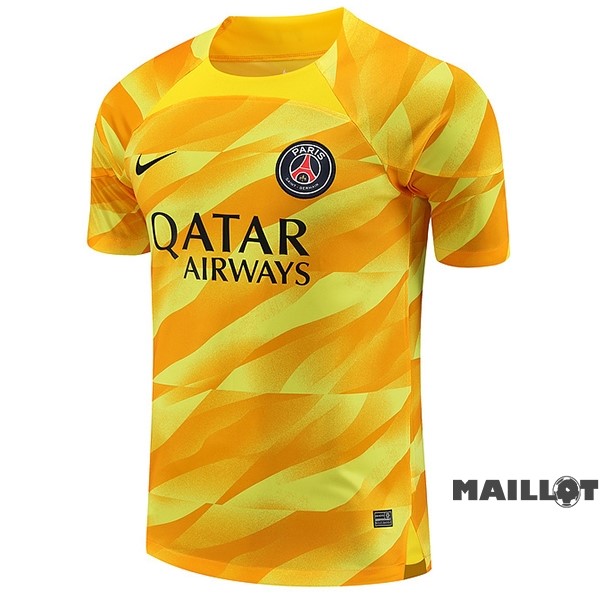 Foot Maillot Pas Cher Thailande Gardien Maillot Paris Saint Germain 2023 2024 Jaune