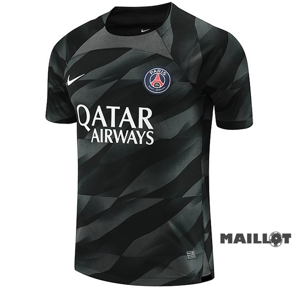 Foot Maillot Pas Cher Thailande Gardien Maillot Paris Saint Germain 2023 2024 Noir