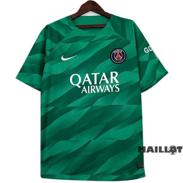 Foot Maillot Pas Cher Thailande Gardien Maillot Paris Saint Germain 2023 2024 Vert