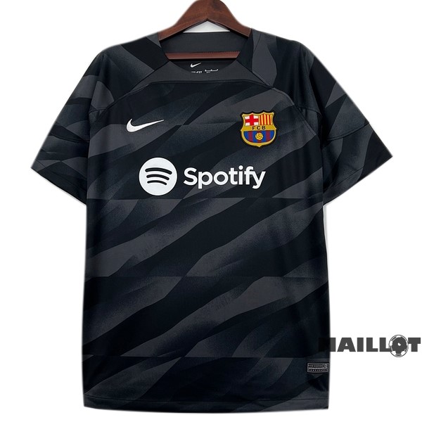 Foot Maillot Pas Cher Thailande Maillot Gardien Barcelona 2022 2023 Noir