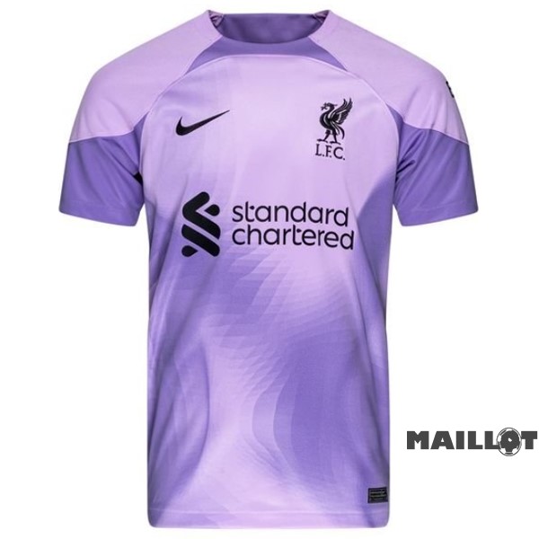 Foot Maillot Pas Cher Thailande Maillot Gardien Liverpool 2022 2023 Purpura