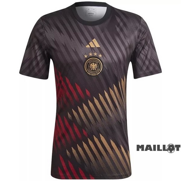 Foot Maillot Pas Cher Thailande Pré match Maillot Allemagne 2022 Noir