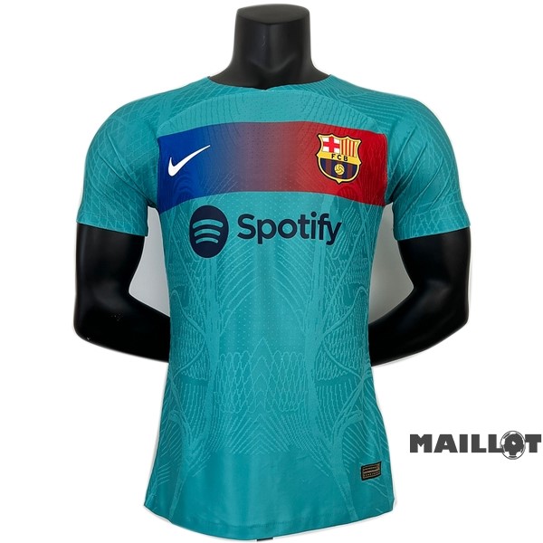 Foot Maillot Pas Cher Thailande Spécial Joueurs Maillot Barcelona 2023 2024 Bleu Vert