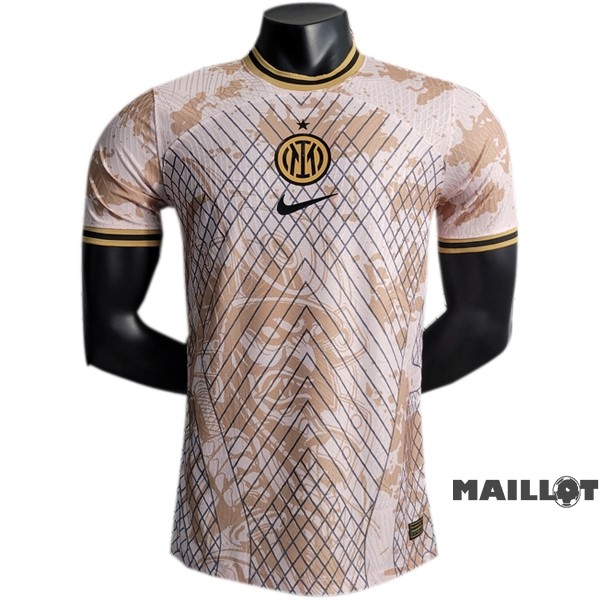 Foot Maillot Pas Cher Thailande Spécial Joueurs Maillot Inter Milán 2023 2024 Orange