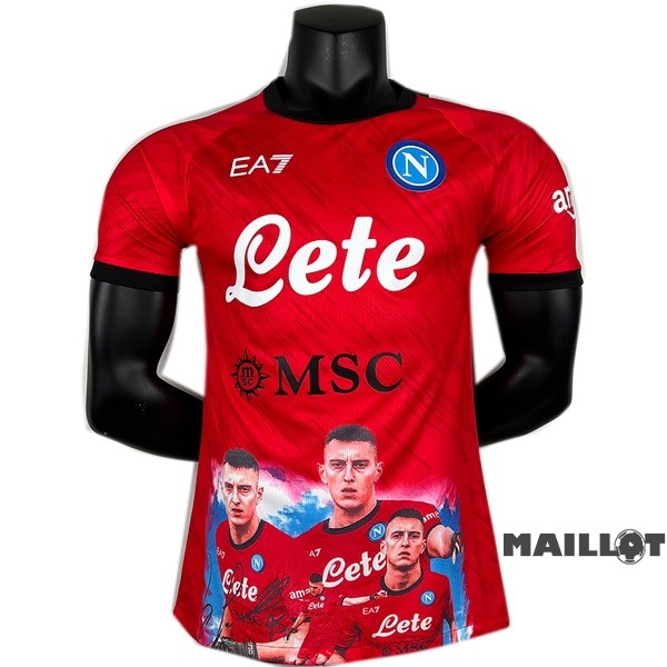 Foot Maillot Pas Cher Thailande Spécial Joueurs Maillot Napoli 2023 2024 Rouge