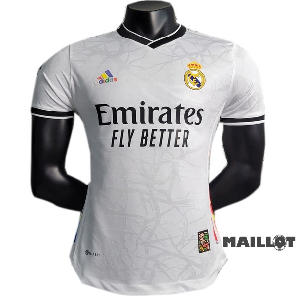 Foot Maillot Pas Cher Thailande Spécial Joueurs Maillot Real Madrid 2023 2024 Blanc