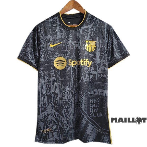 Foot Maillot Pas Cher Thailande Spécial Maillot Barcelona 2023 2024 Noir I Jaune