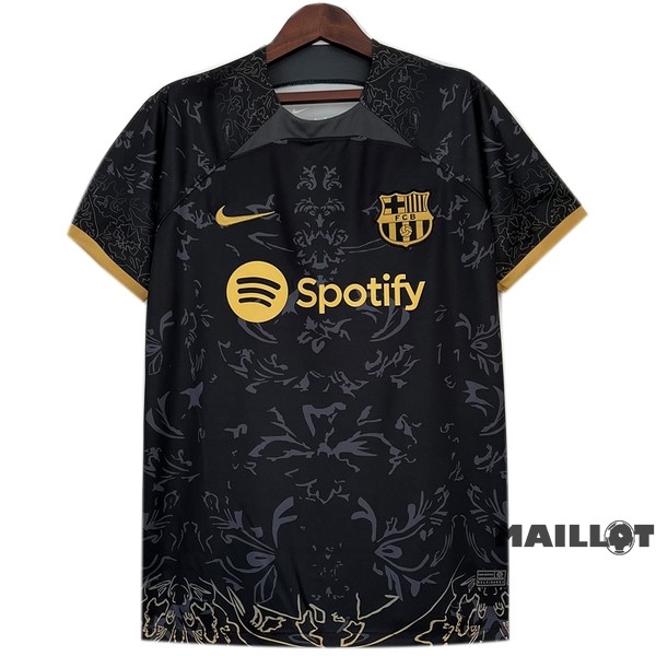 Foot Maillot Pas Cher Thailande Spécial Maillot Barcelona 2023 2024 Noir Jaune