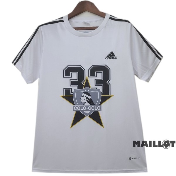 Foot Maillot Pas Cher Thailande Spécial Maillot Colo Colo 2022 2023 Blanc