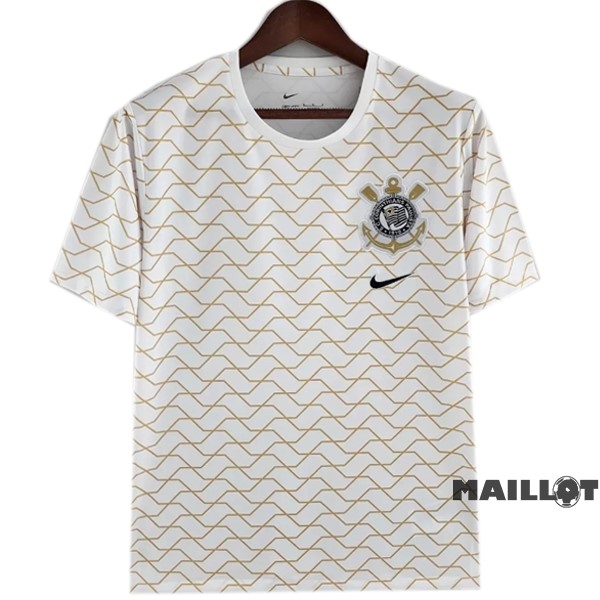 Foot Maillot Pas Cher Thailande Spécial Maillot Corinthians Paulista 2022 2023 Blanc Jaune