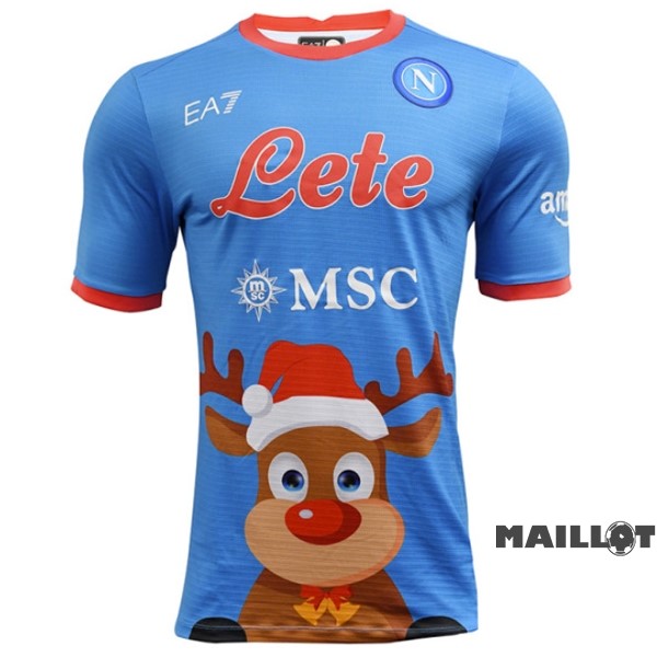 Foot Maillot Pas Cher Thailande Spécial Maillot Napoli 2022 2023 I Bleu