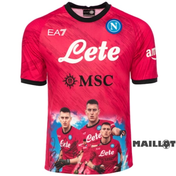 Foot Maillot Pas Cher Thailande Spécial Maillot Napoli 2023 2024 Rouge