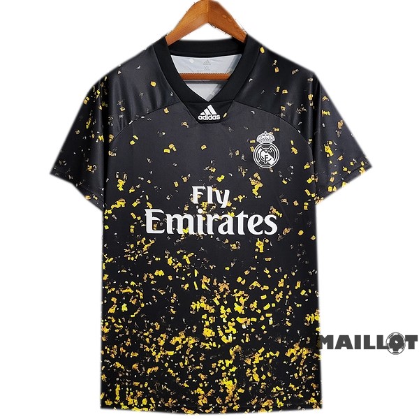 Foot Maillot Pas Cher Thailande Spécial Maillot Real Madrid 2019 2020 Noir Jaune