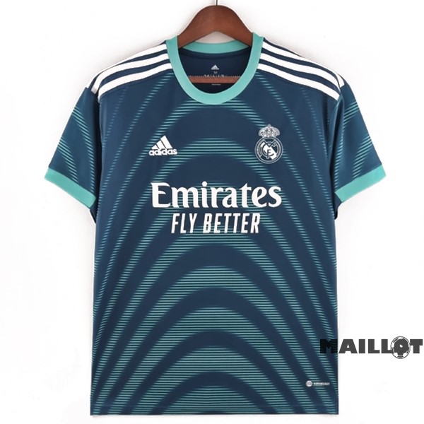 Foot Maillot Pas Cher Thailande Spécial Maillot Real Madrid 2022 2023 Bleu Vert