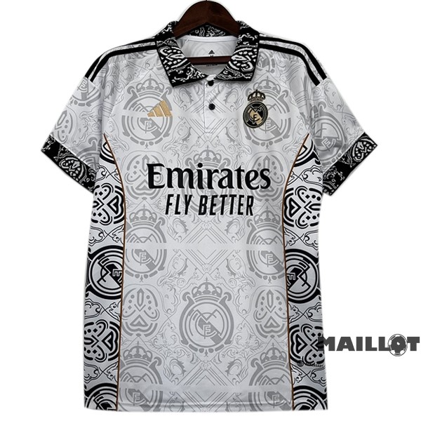 Foot Maillot Pas Cher Thailande Spécial Maillot Real Madrid 2023 2024 Blanc