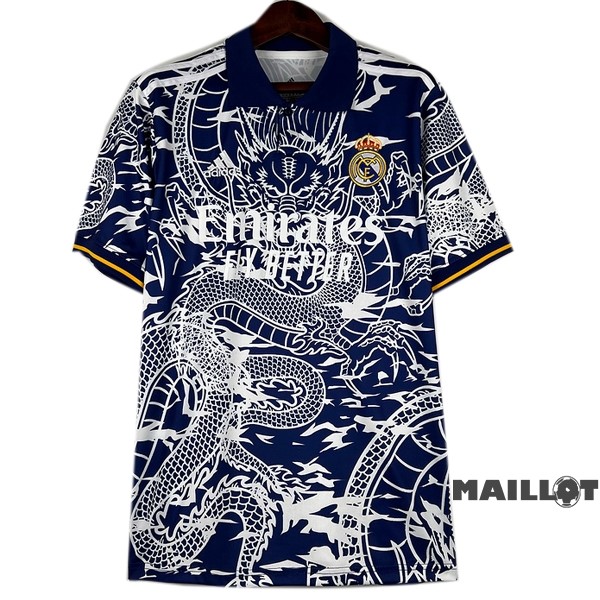 Foot Maillot Pas Cher Thailande Spécial Maillot Real Madrid 2023 2024 Bleu Blanc